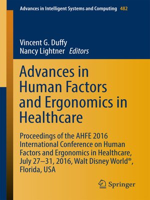 cover image of Advances in Human Factors and Ergonomics in Healthcare